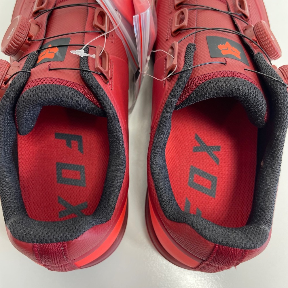 Fox Union BOA Clipless Mountain Bike Shoes EU 40 US 7.5 Maroon Red‎ NWOB - Picture 8 of 10